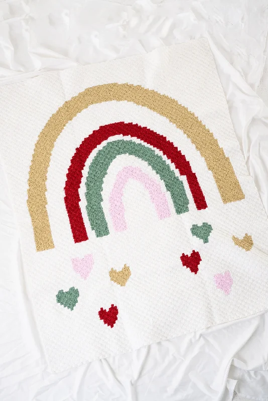 - Pregnant cat delivery room warming boxFalling Hearts Rainbow C2C Blanket (Crochet)