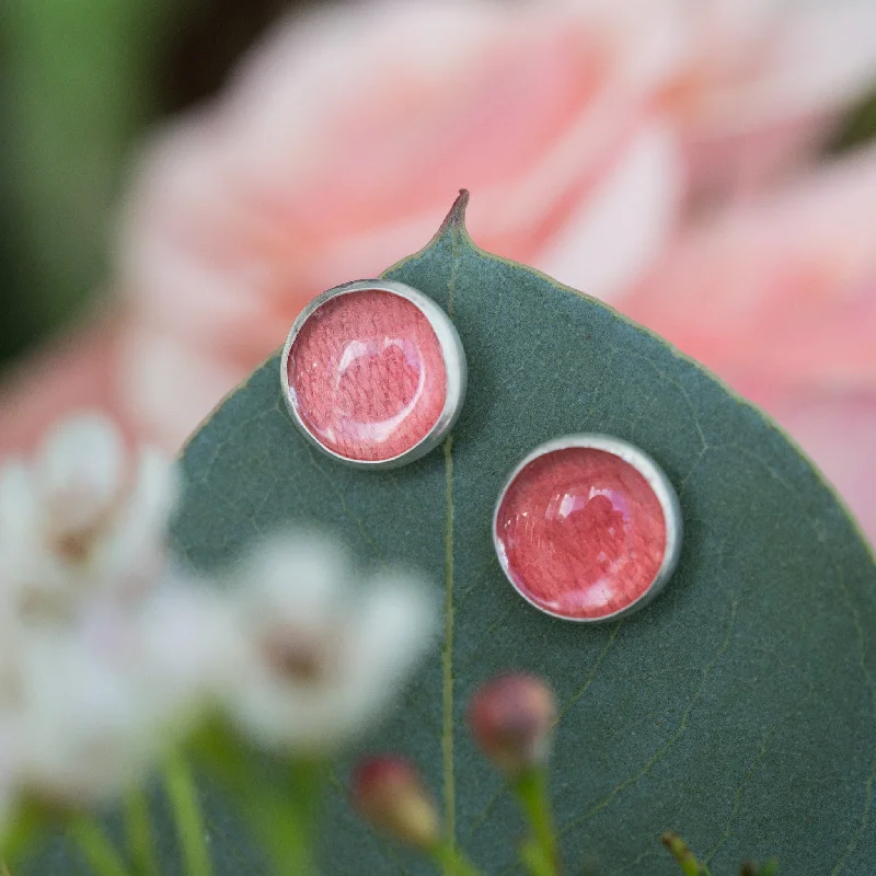 ---Red Tape Stud Earrings