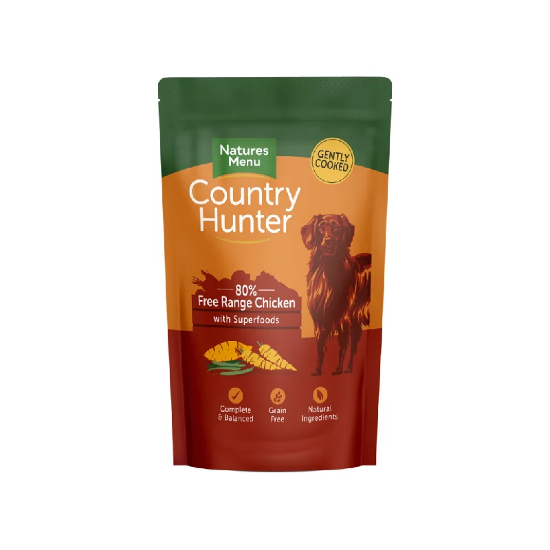 - Car dog seat beltCountry Hunter Free Range Chicken & Superfoods Pouch 150g