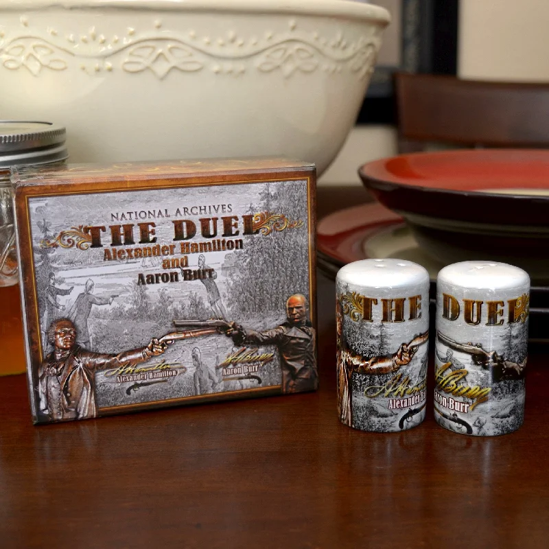 - Remote interactive pet feederThe Duel Salt & Pepper Shaker Set