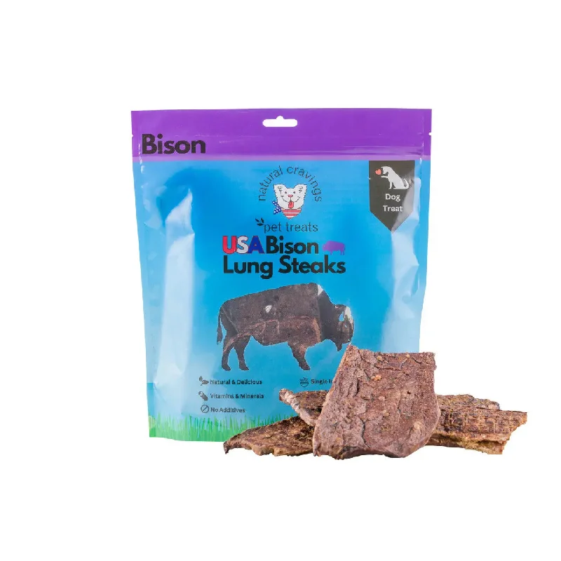 - Summer pet ice matNatural Cravings USA Bison Lung Steaks Dog Treats 5oz