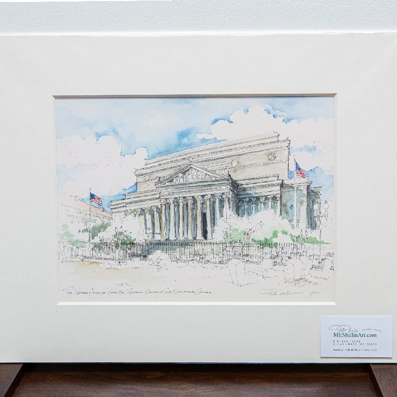 ---National Archives Matted Print: Large