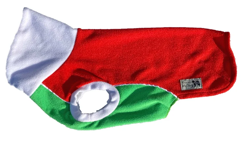 - Pet smart GPS locatorRed Green Polar Fleece - Waterproof belly - McTog Dog Jumper