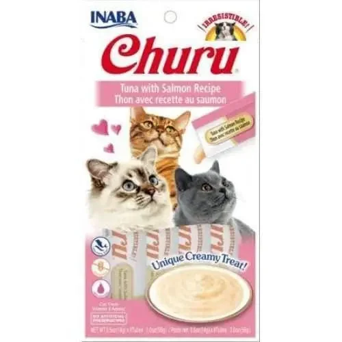 - Summer pet ice matInaba Churu Tuna with Salmon Recipe Creamy Cat Treat