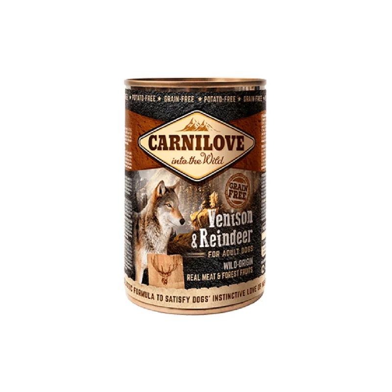 - Winter warm clothes for short-haired dogsCarnilove Venison and Reindeer Tin