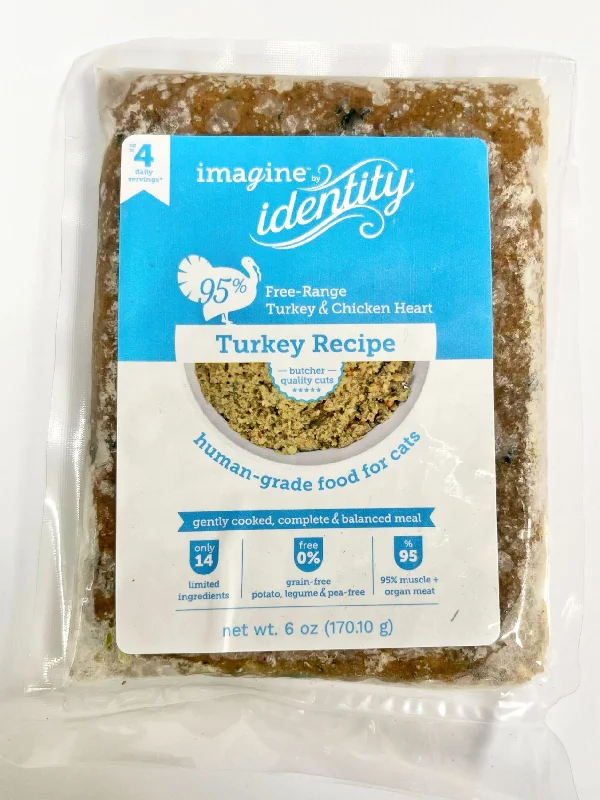    - Cat food for coat health  Identity Cat Imagine Gently Cooked Turkey