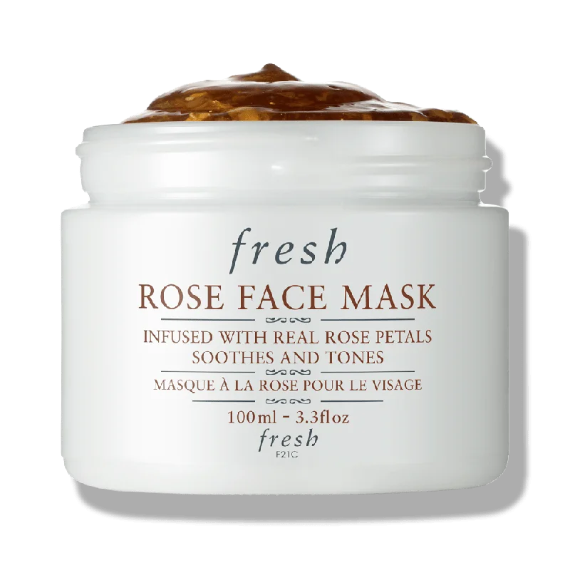 ---FRESH ROSE FACE MASK INFUSED WITH REAL ROSE PETALS HYDRATES