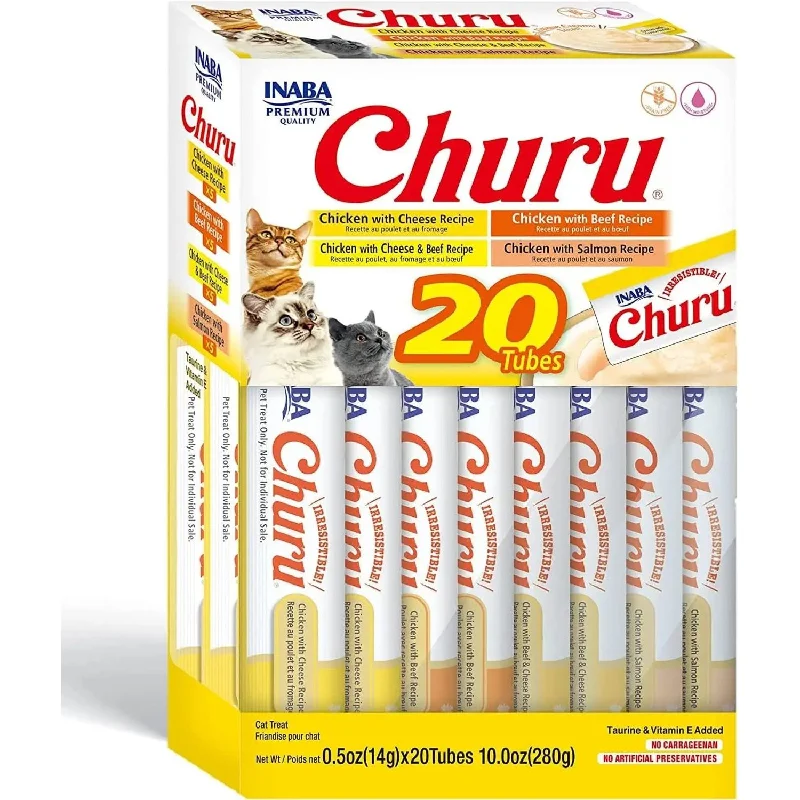 - Christmas pet Christmas clothingInaba Churu Chicken & Beef Variety Creamy Puree Lickable Cat Treats,20 Tubes / .5 oz - Christmas pet Christmas clothingInaba Churu Chicken & Beef Variety Creamy Puree Lickable Cat Treats,20 Tubes / .5 oz