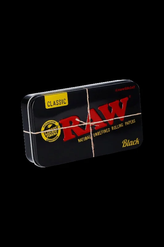 - Car dog seat beltRAW Black Metal Tin Storage Box