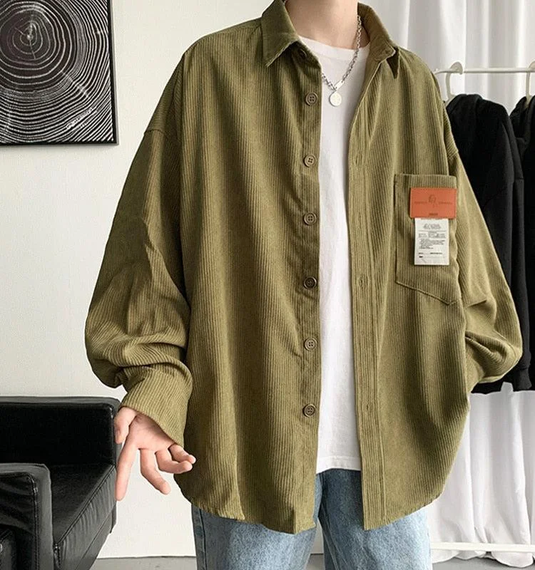 - Air box TSA certified check-inSoft Corduroy Casual Shirt