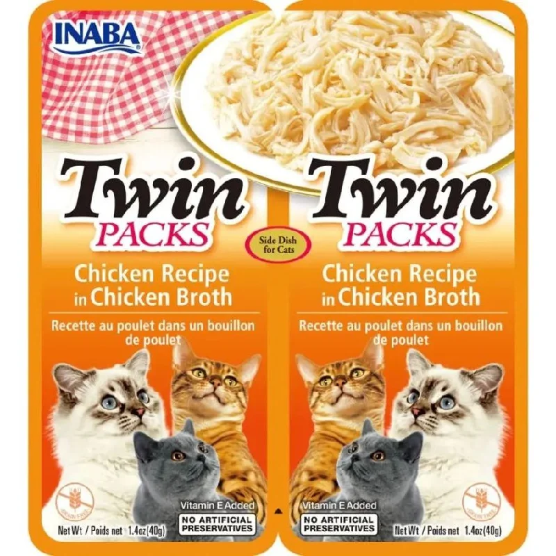 - Air box TSA certified check-inInaba Twin Packs Chicken Recipe in Chicken Broth for Cats - Air box TSA certified check-inInaba Twin Packs Chicken Recipe in Chicken Broth for Cats