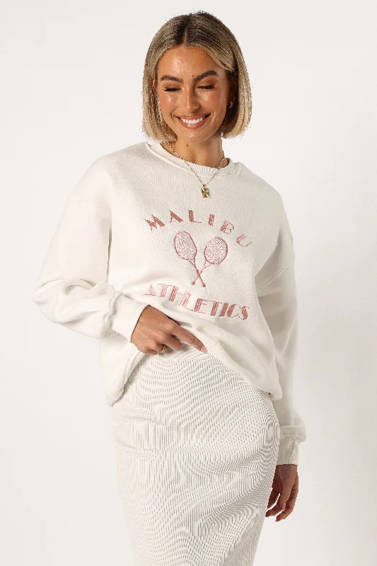 - Pet smart GPS locatorCielo Malibu Athletics Sweatshirt - White