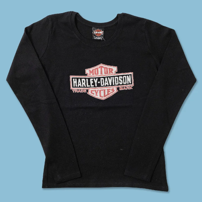 - Parrot climbing and standing wooden frameWomen's Vintage Harley Davidson Longsleeve Small