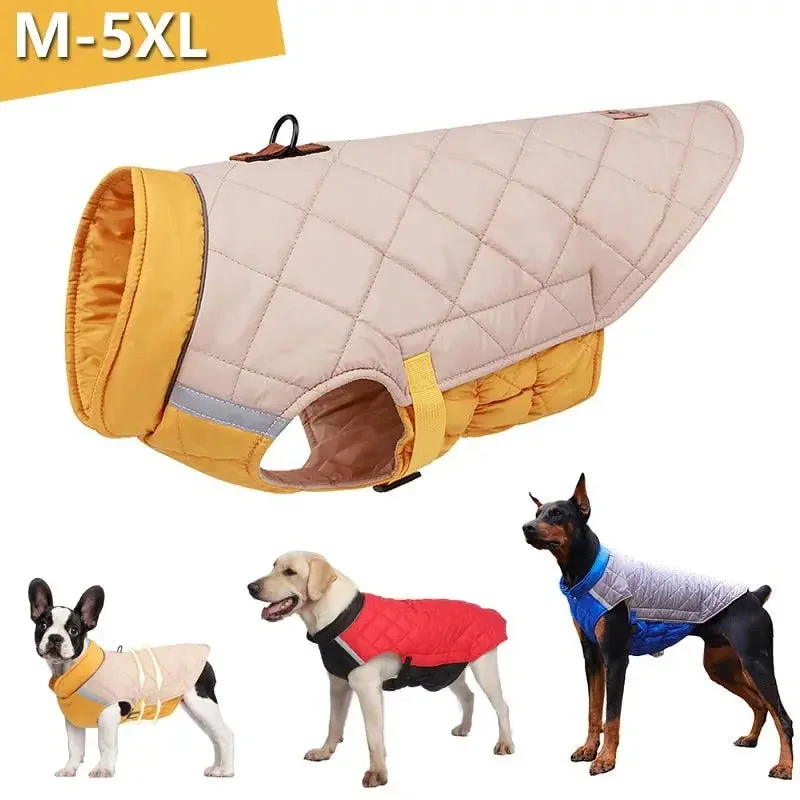 Anniepaw Waterproof Winter Dog Vest Jacket for Small to Large Dogs Warm Padded Coat for French Bulldog Anniepaw Waterproof Winter Dog Vest Jacket for Small to Large Dogs Warm Padded Coat for French Bulldog