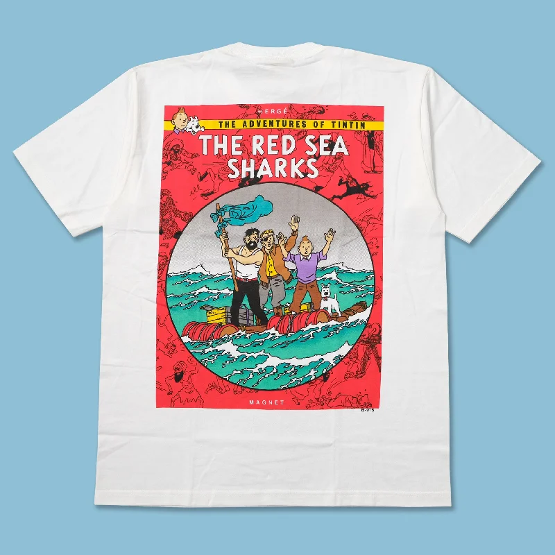 -Anti-slip claw protection raincoat FOR dogsVintage DS Tintin The Red Sea Sharks T-Shirt Large -Anti-slip claw protection raincoat FOR dogsVintage DS Tintin The Red Sea Sharks T-Shirt Large