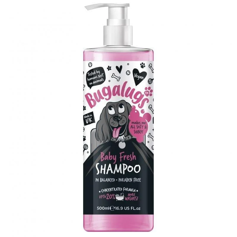 - Cat stress soothing sprayBugalugs Baby Fresh Shampoo