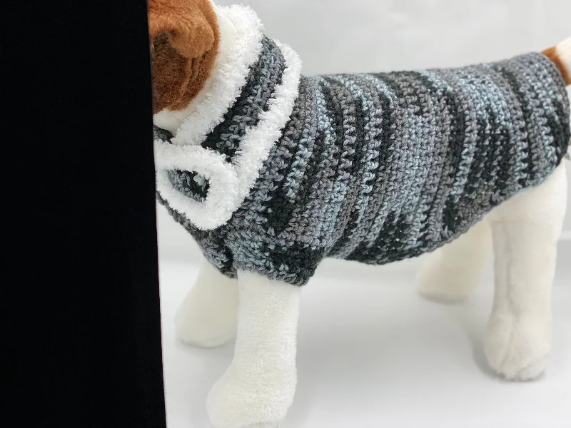 Dog clothesPlaid Dog Sweater with Matching Scarf