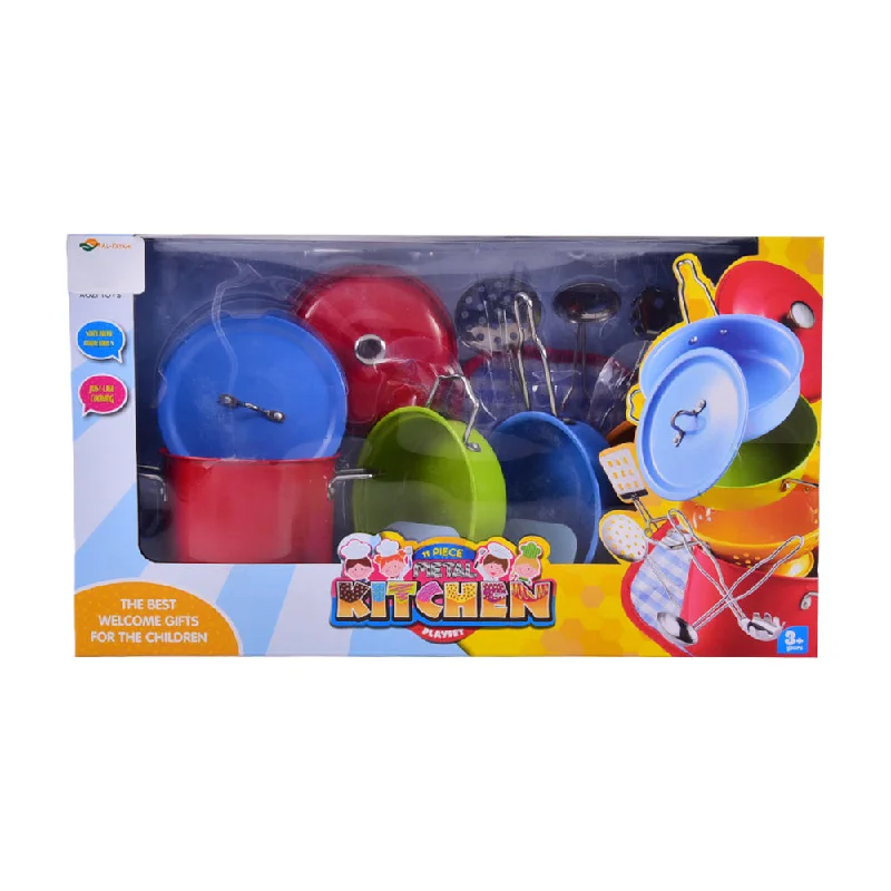 - Hamster silent running wheel to prevent chewing3815-5 METAL KITCHEN PLAY SET 11PC