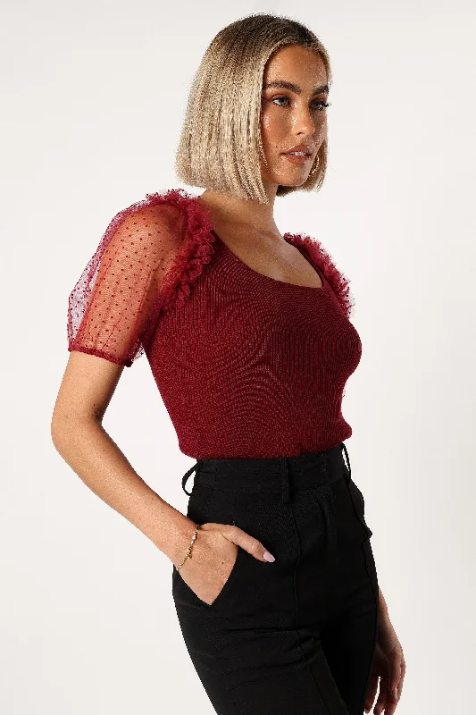 - Climbing pet constant temperature heating padKristen Bodysuit - Burgundy