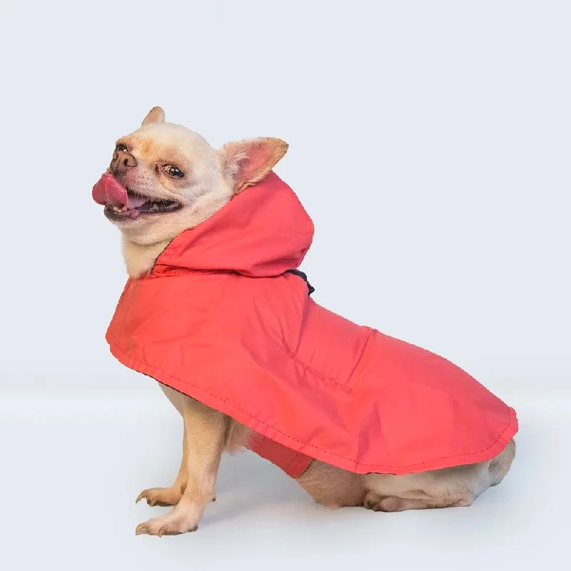 - Durable nylon dog leash wholesaleCape Style Dog Raincoat (Red)