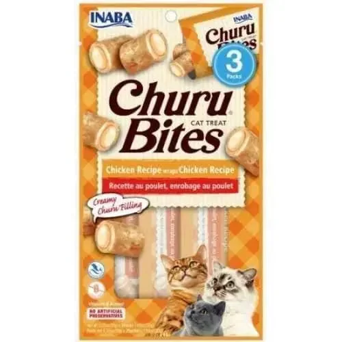 ---Inaba Churu Bites Cat Treat Chicken Recipe wraps Chicken Recipe