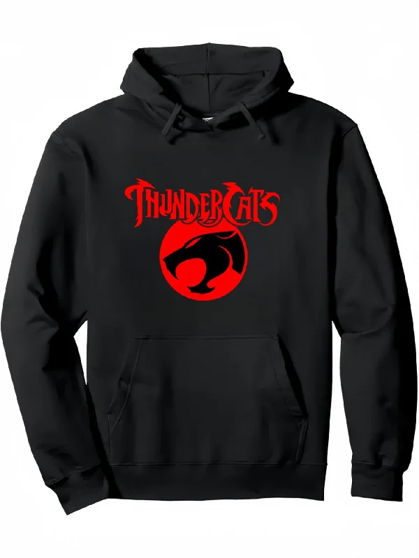 Retro Fashion Brand Thunder Cat Inspired Cartoon Cat Logo Hoodie UNISEX