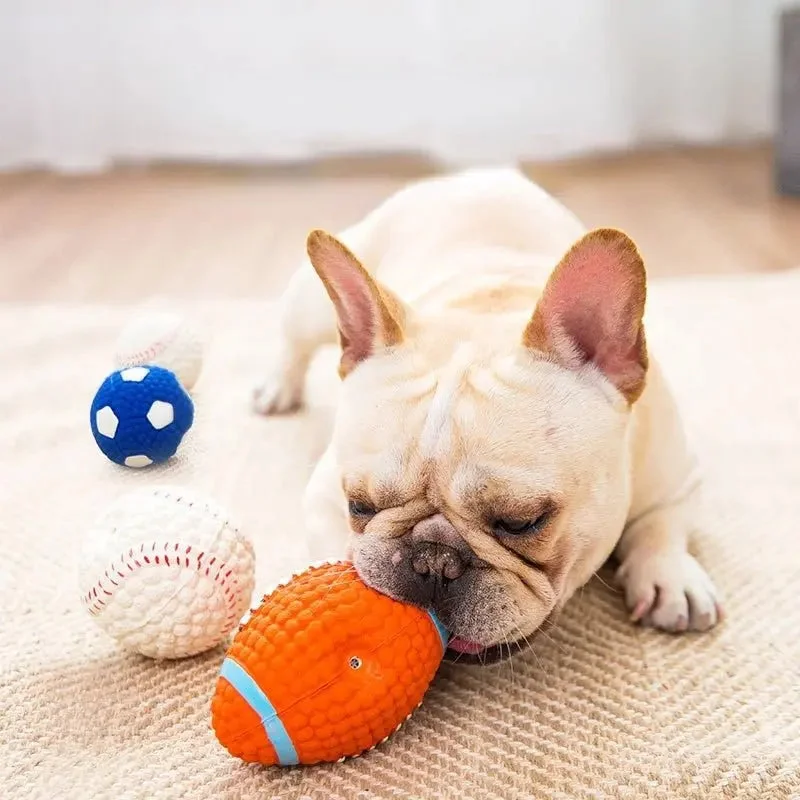 Anniepaw Squeaky Dog Chew Rubber Ball Toy for Small to Large Dogs Durable Interactive Training Accessory Anniepaw Squeaky Dog Chew Rubber Ball Toy for Small to Large Dogs Durable Interactive Training Accessory