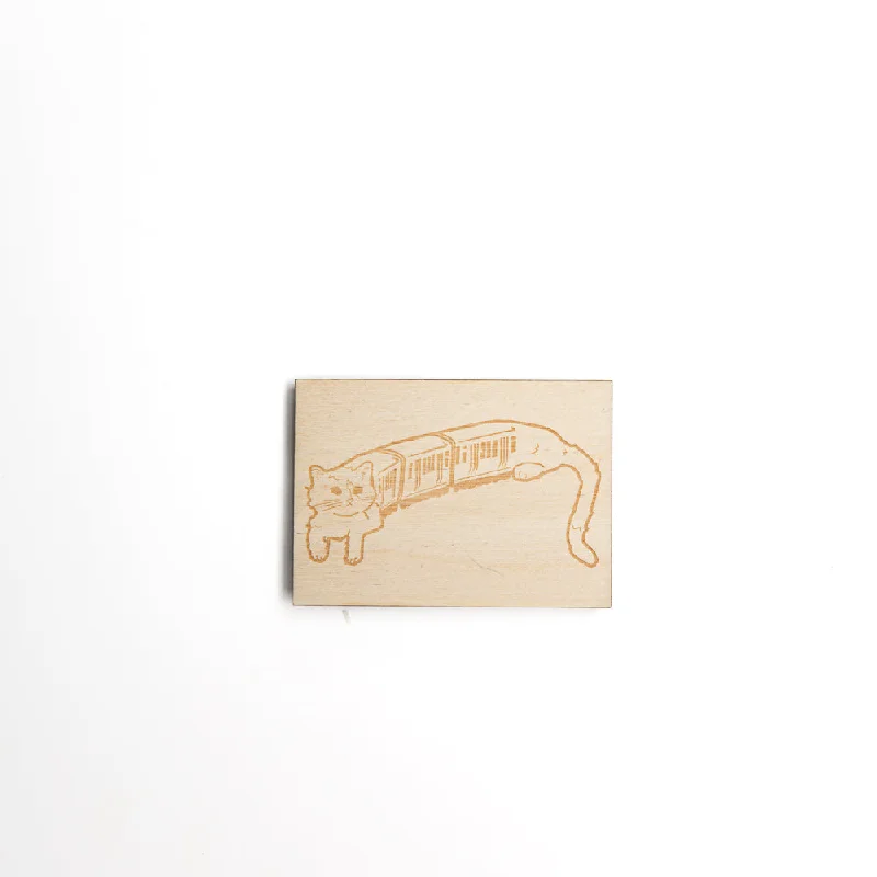- Foldable and portable cat bagEl Cat Train Wood Magnet