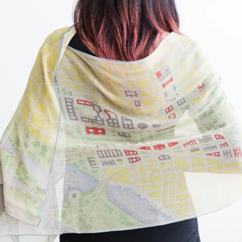 - Pet smart GPS locatorHistoric Map of Washington Silk Scarf