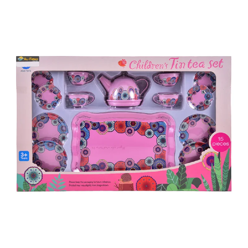 - Air box TSA certified check-in998-13 PAINTING TEA SET PINK 15PCS
