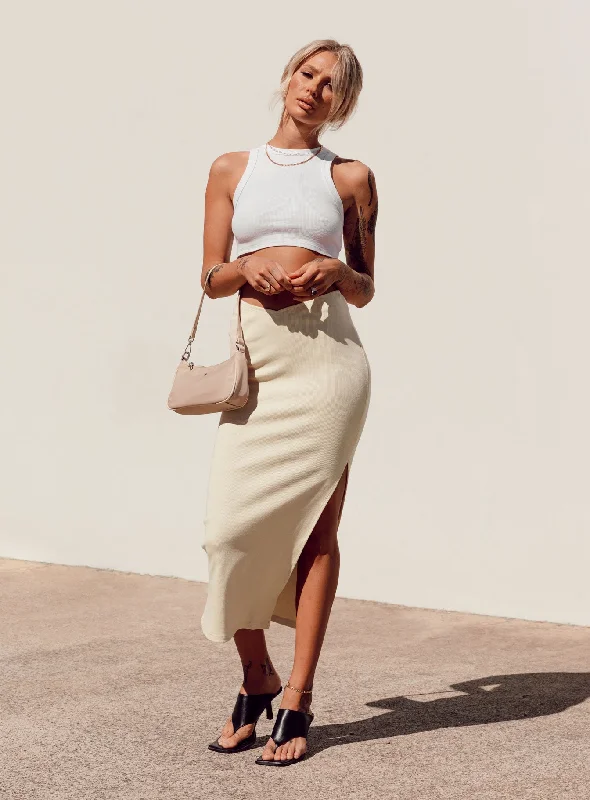 Abigail Midi Skirt Cream