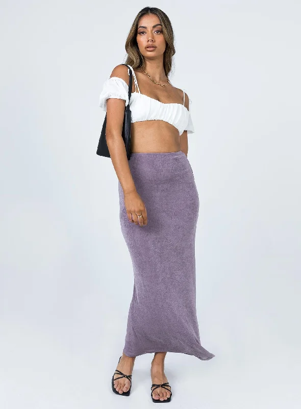 Harriette Maxi Skirt Purple