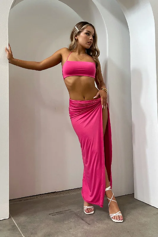 Victoria Maxi Skirt - Pink