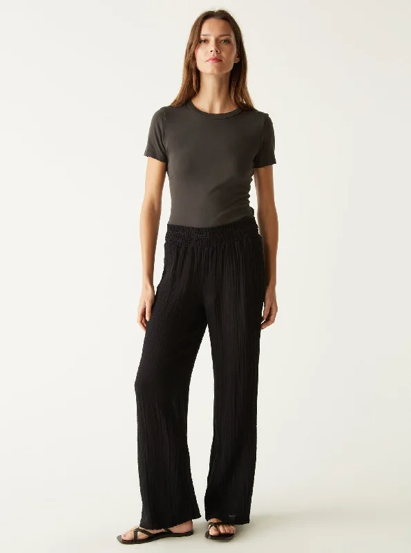 Susie Gauze Pant - Black