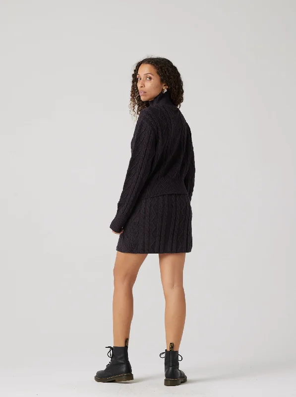 Lizzy Sweater Skirt - Black