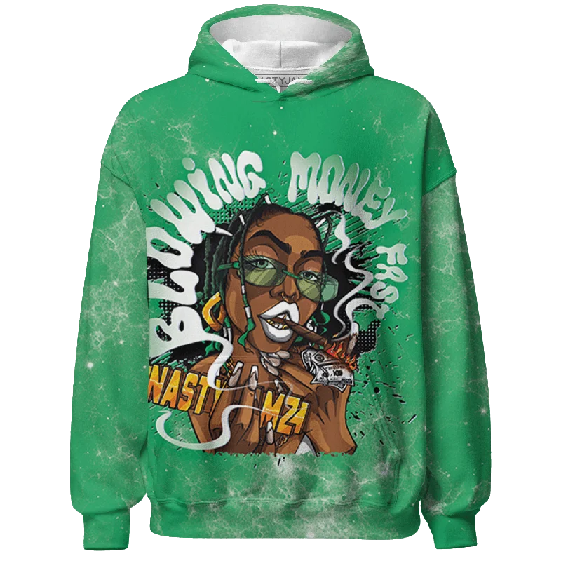 NastyJamz Lucky Green 5s Hoodie Match Blowing Money Fast Girl 3D All-Over Print