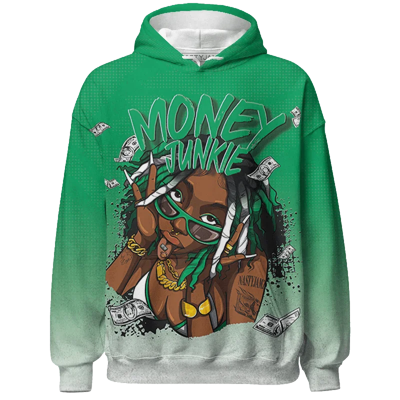 NastyJamz Lucky Green 5s Hoodie Match Money Junkie 3D All-Over Print