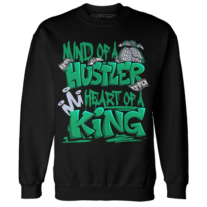 NastyJamz Lucky Green 5s Sweatshirt Match Hustler Heart King