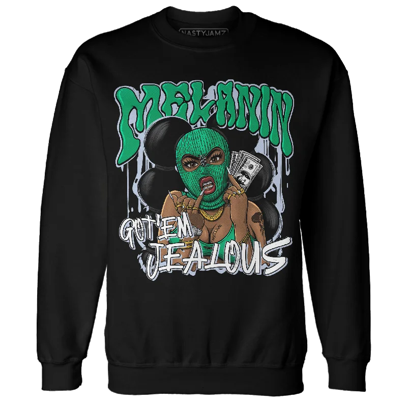 NastyJamz Lucky Green 5s Sweatshirt Match Melanin Got Em Jealous