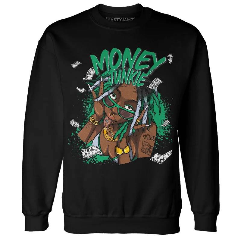 NastyJamz Lucky Green 5s Sweatshirt Match Money Junkie