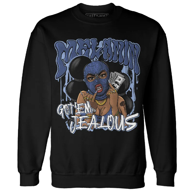 NastyJamz Midnight Navy 5s Sweatshirt Match Melanin Got Em Jealous