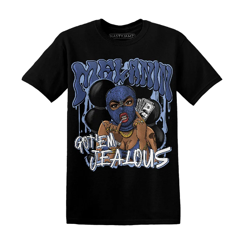 NastyJamz Midnight Navy 5s T Shirt Match Melanin Got Em Jealous