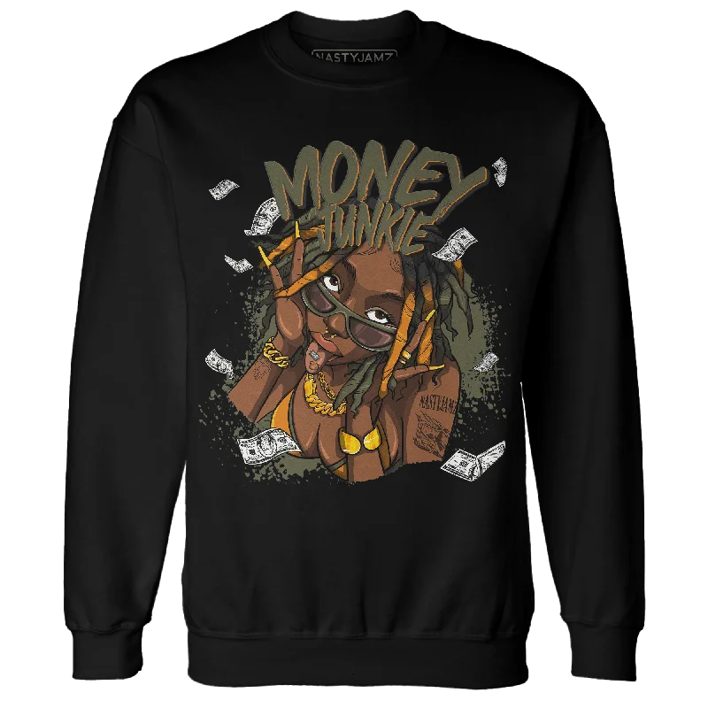 NastyJamz Olive 5s Sweatshirt Match Money Junkie