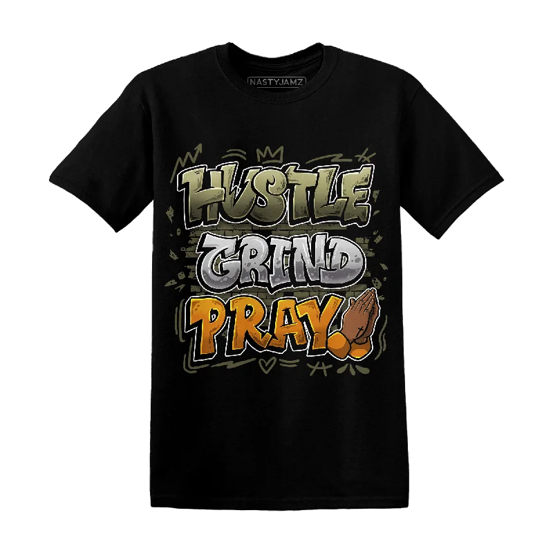 NastyJamz Olive 5s T Shirt Match Hustle Grind Pray