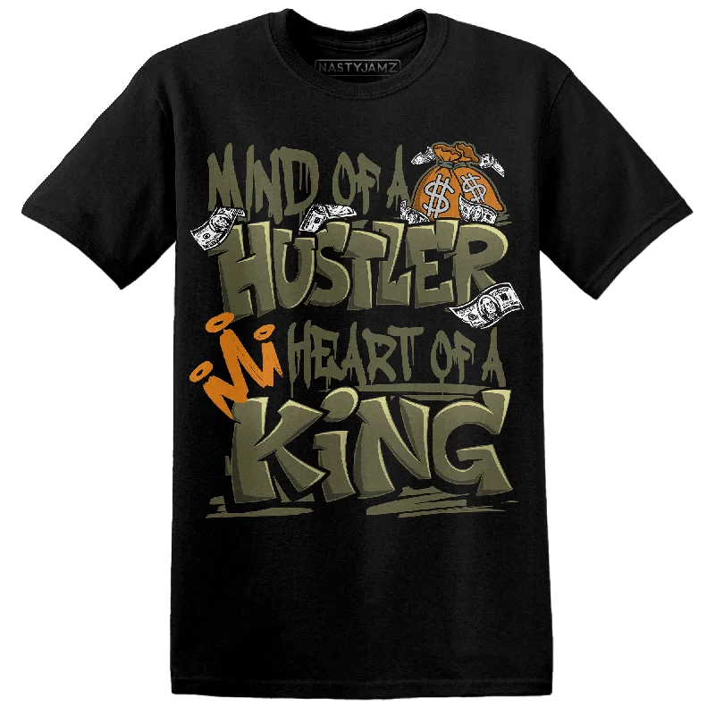 NastyJamz Olive 5s T Shirt Match Hustler Heart King