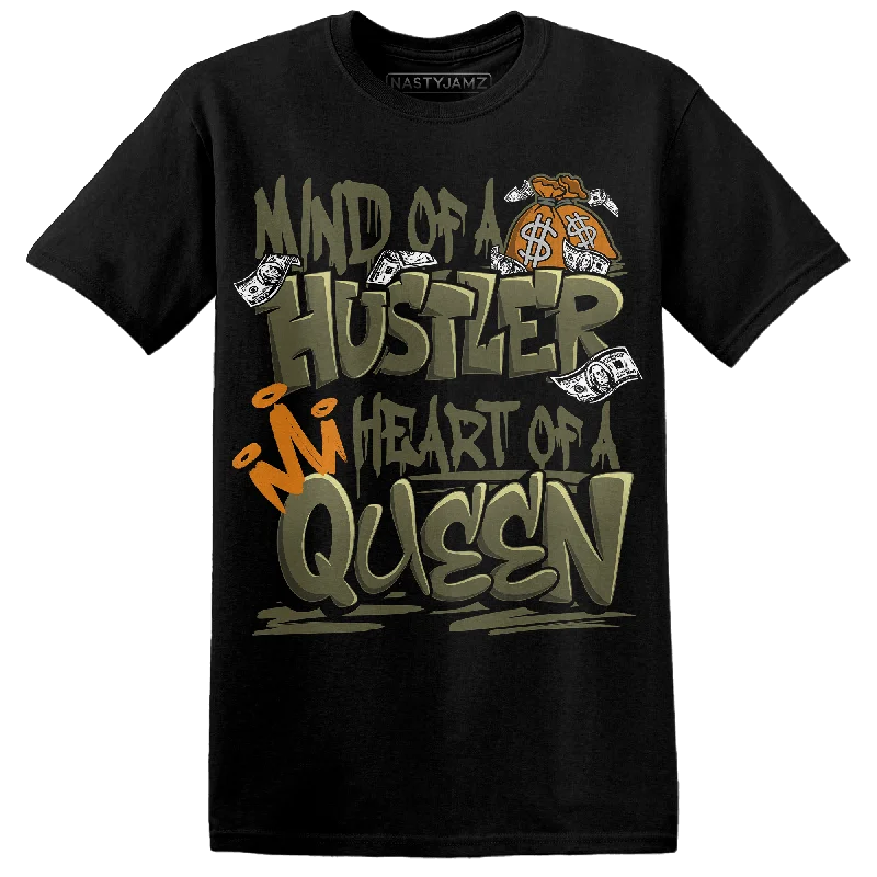 NastyJamz Olive 5s T Shirt Match Hustler Heart Queen