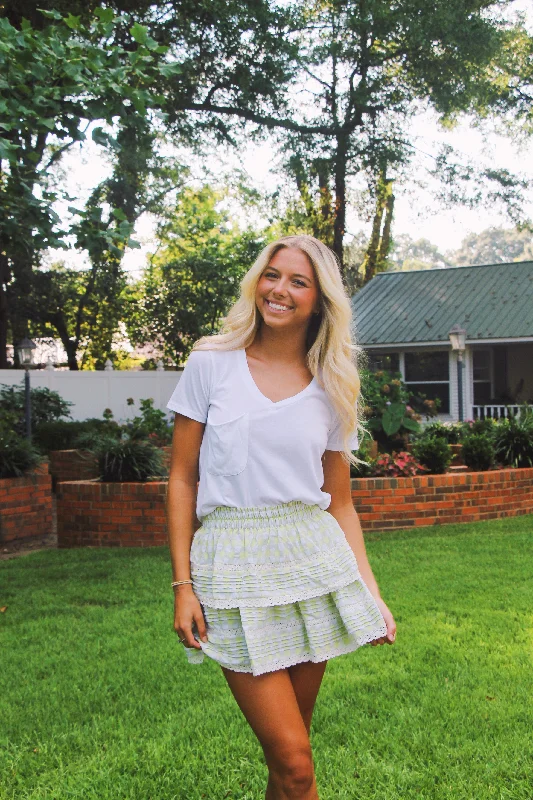 Lace Ruffle Skirt