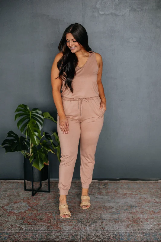 Stellie Jumpsuit - Clay