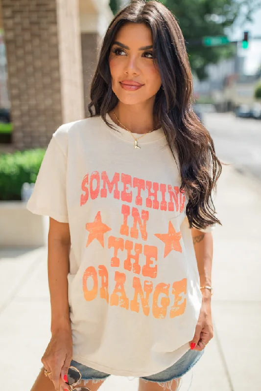 Something In The Orange Ivory Oversized Graphic Tee