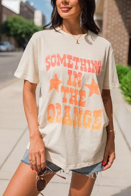 Something In The Orange Ivory Oversized Graphic Tee